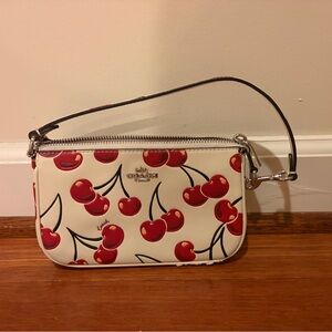 Coach Cherry Print Nolita Purse- Light damages. Willing to negotiate price.